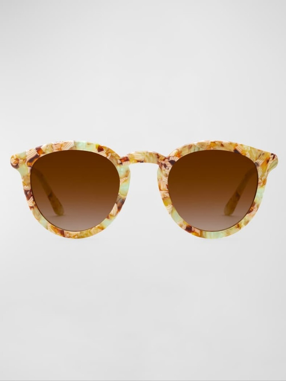KREWE 'Collins' Round Acetate Sunglasses